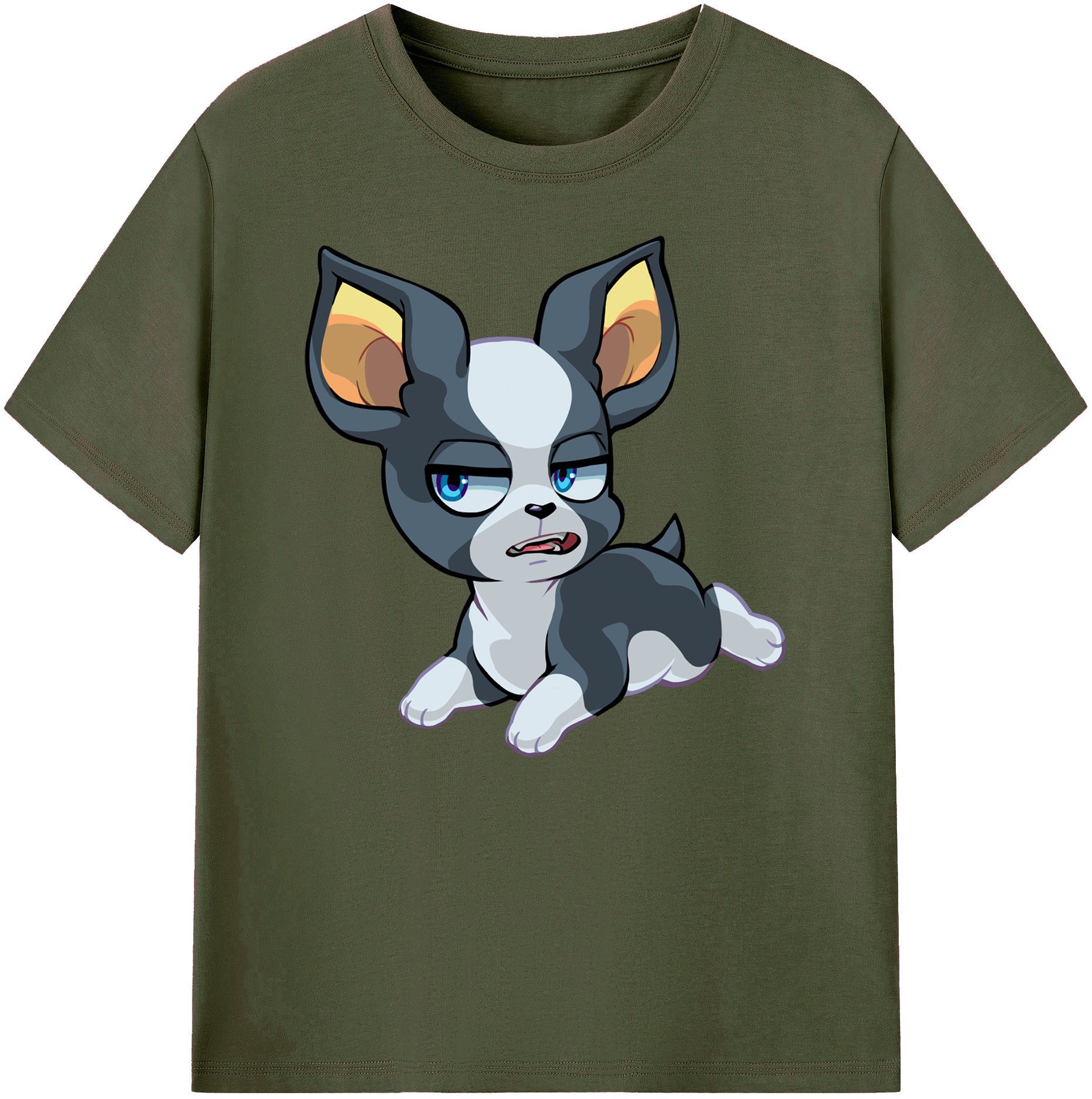 （画像用） ジョジョの奇妙な冒険 イギー JoJo's Bizarre Adventure Iggy 綿100％ メンズ半袖Tシャツ｜肌触りやわらか＆通気性